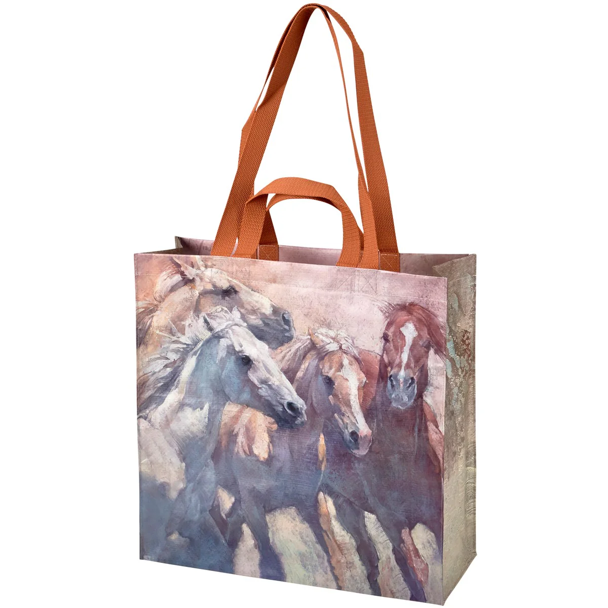 💙 Western Horses Reusable Market Tote - Image 2