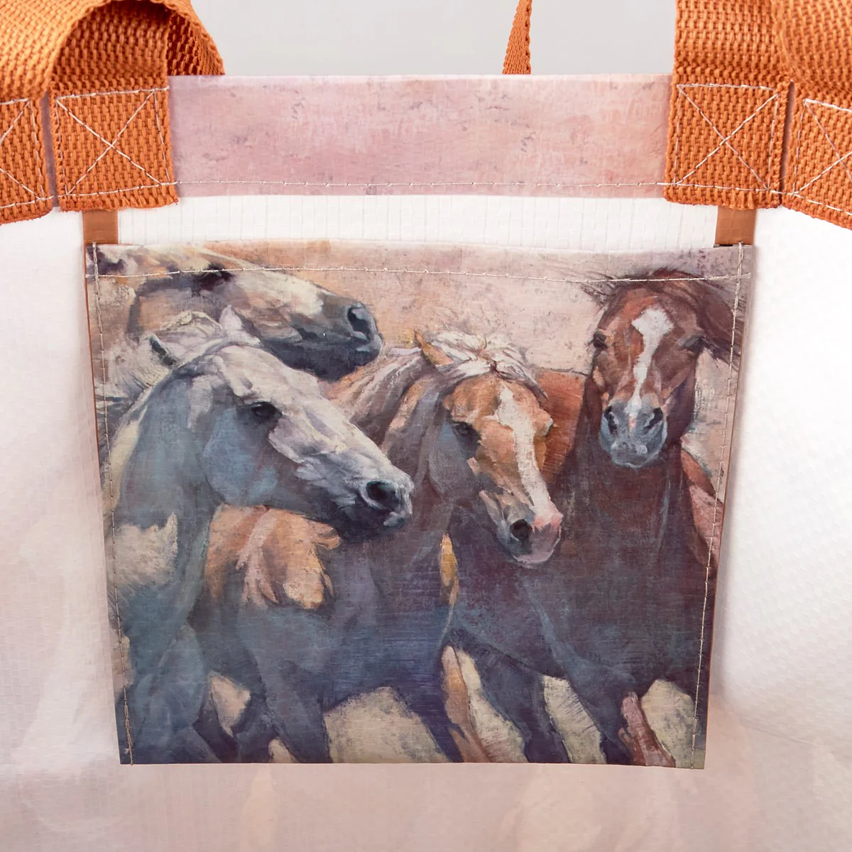 💙 Western Horses Reusable Market Tote - Image 3