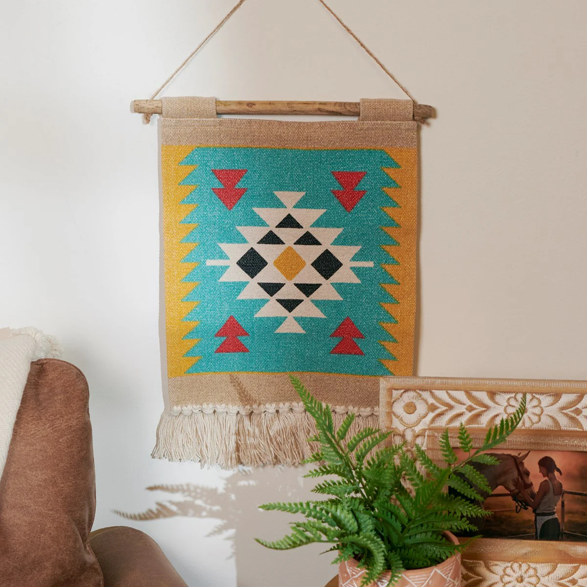 Surprise Me Sale 🤭 Western Woven Wall Hanging - Image 2