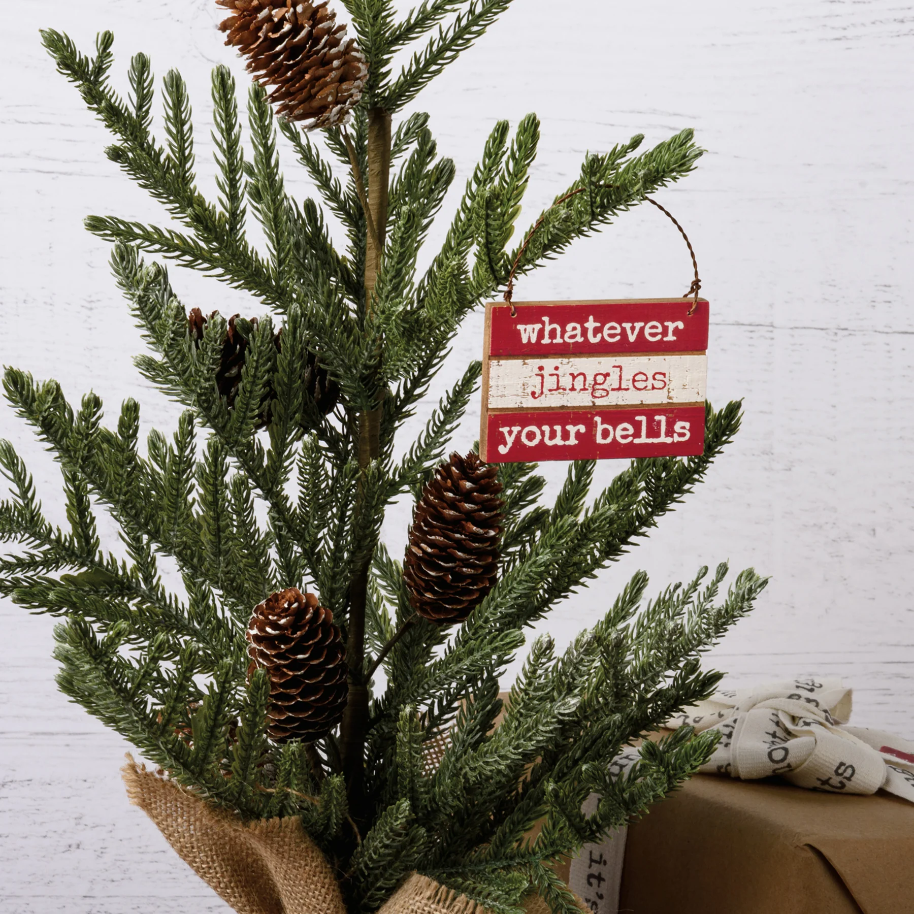 ๐ Whatever Jingles Your Bells Rustic Ornament - Image 4