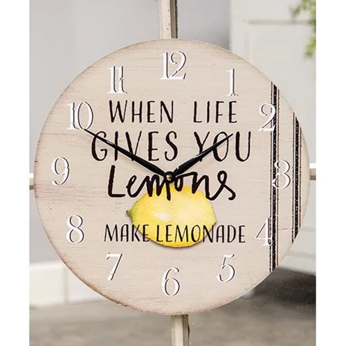 ๐ When Life Gives You Lemons Make Lemonade Wall Clock