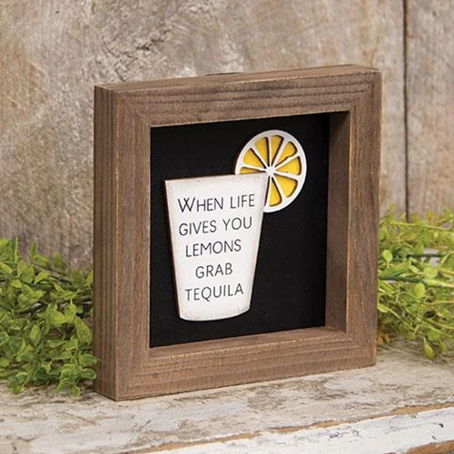 ๐ When Life Gives You Lemons Shadowbox Framed Sign - Image 2
