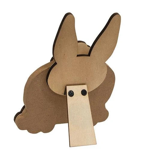 💙 White Bunny Bum Easel Sign - Image 3