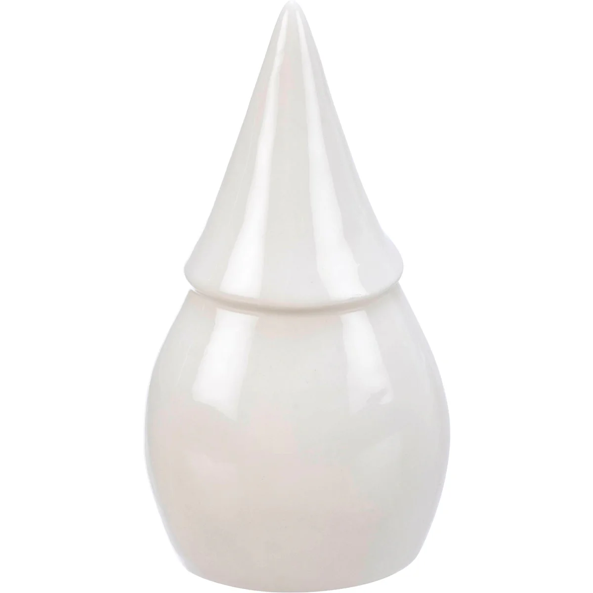 White Ceramic Santa Gnome 5.75" Figure - Image 2