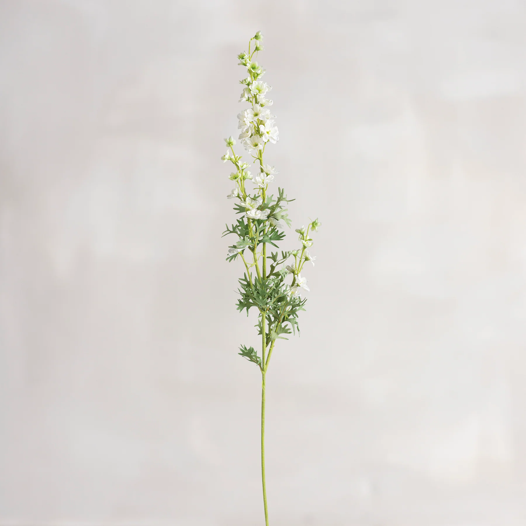 White Delphinium 33" Faux Floral Stem - Image 2