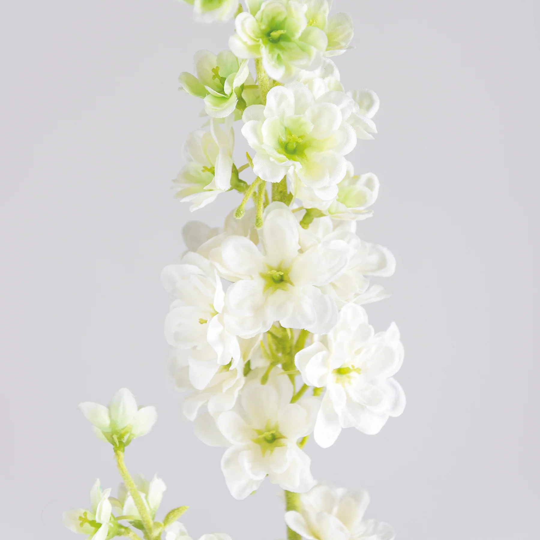 White Delphinium 33" Faux Floral Stem - Image 3