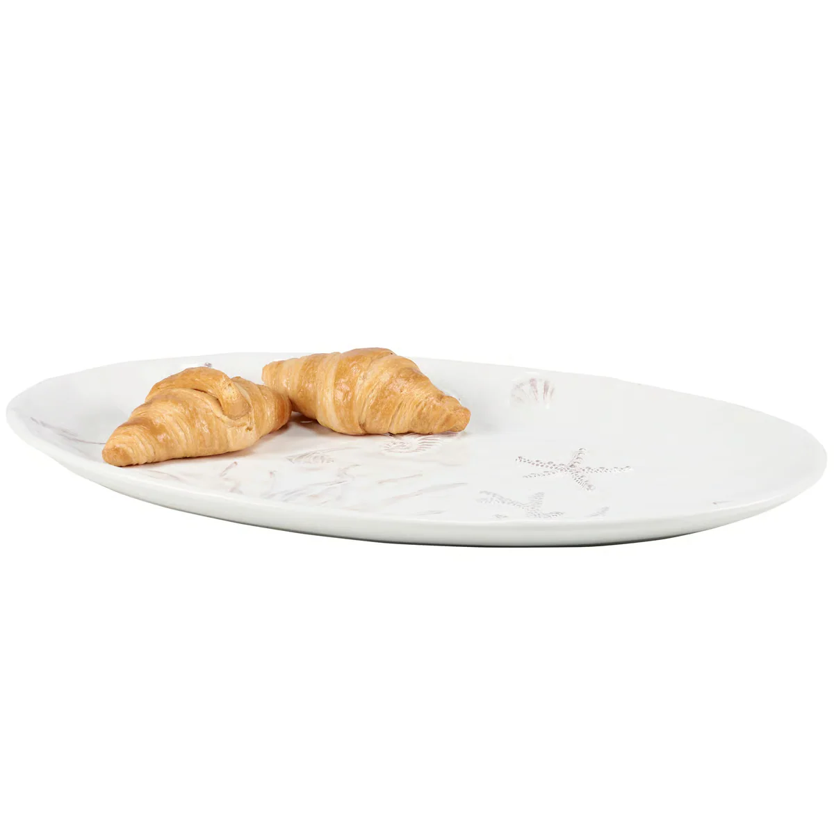 White Embossed Beach Platter - Image 4