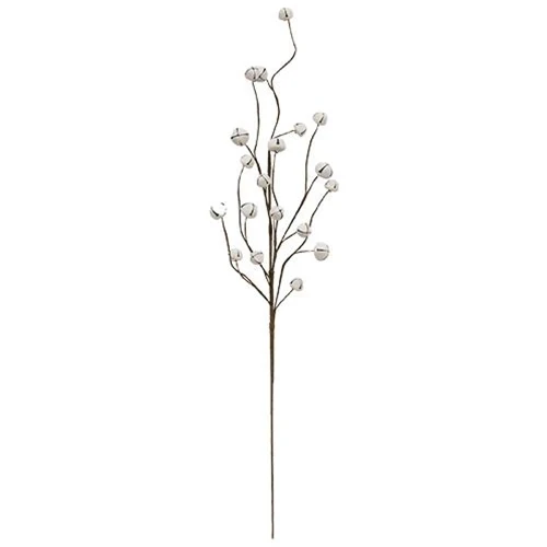๐ White Jingle Bell 28.5" Decorating Pick - Image 2