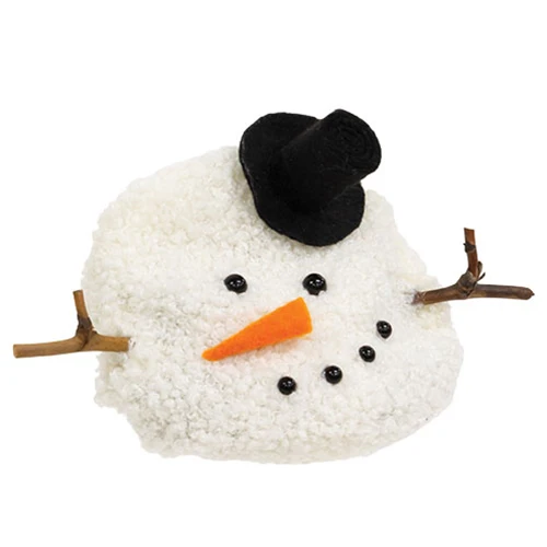 White Melting Top Hat Snowman Head - Image 2