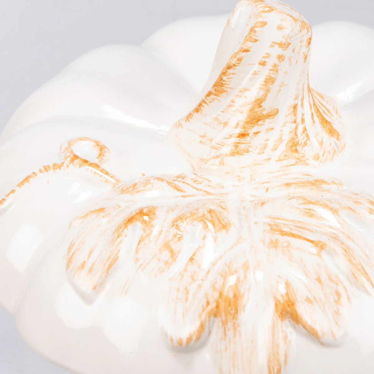 White Pumpkin Ceramic Treat Jar - Image 6