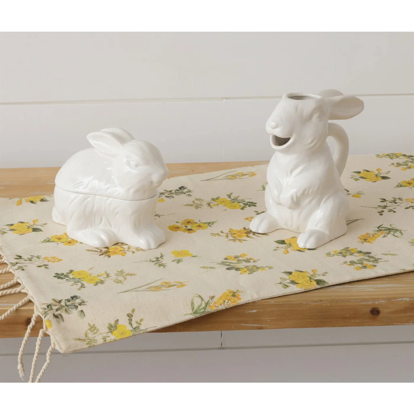 White Rabbit Ceramic Sugar & Creamer Set