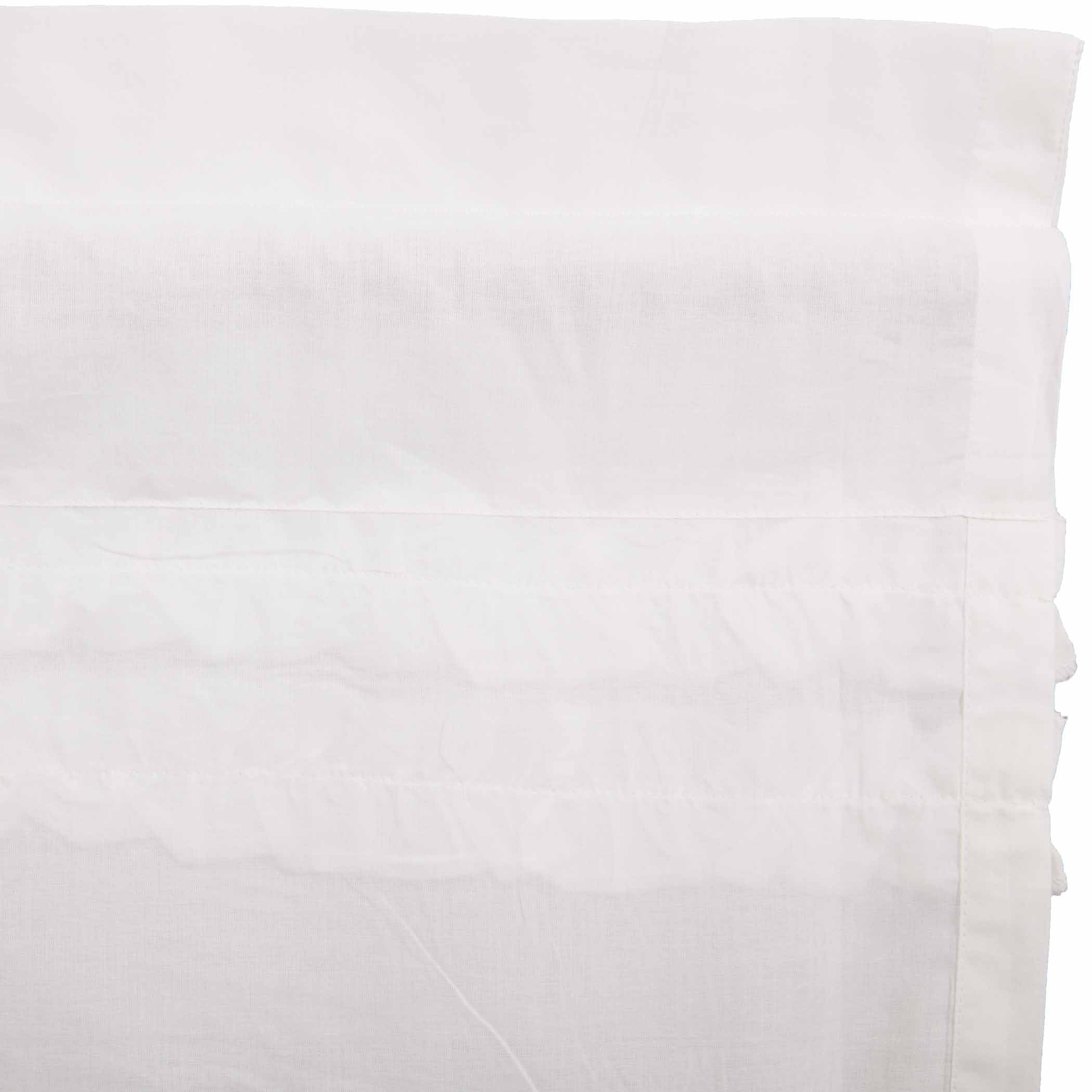 White Ruffled Sheer Petticoat Valance Curtain 16" x 60" - Image 8