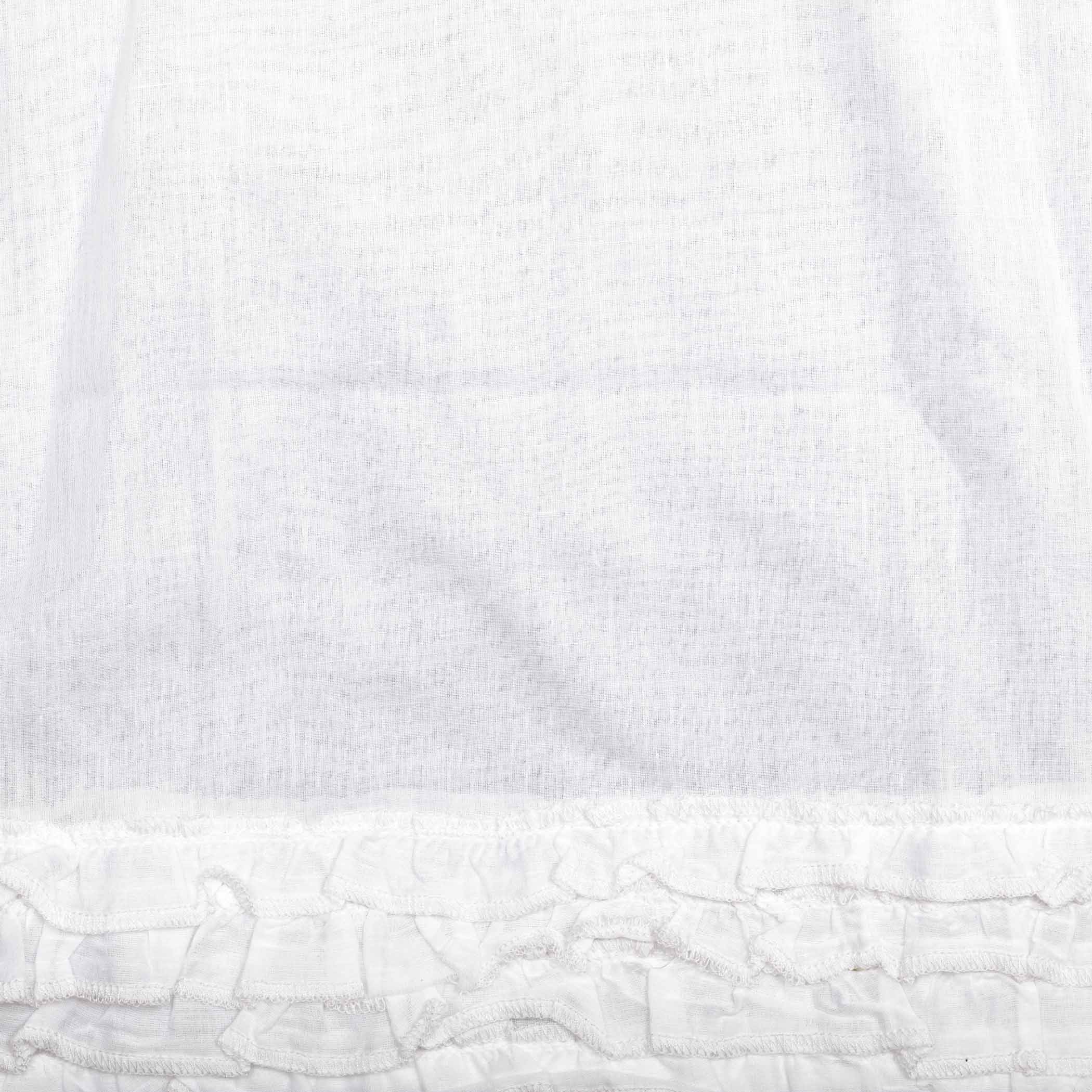 π White Ruffled Sheer Prairie Swags - Image 7