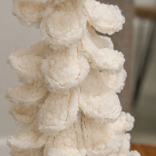 White Sherpa Christmas Tree 17.5"H - Image 3