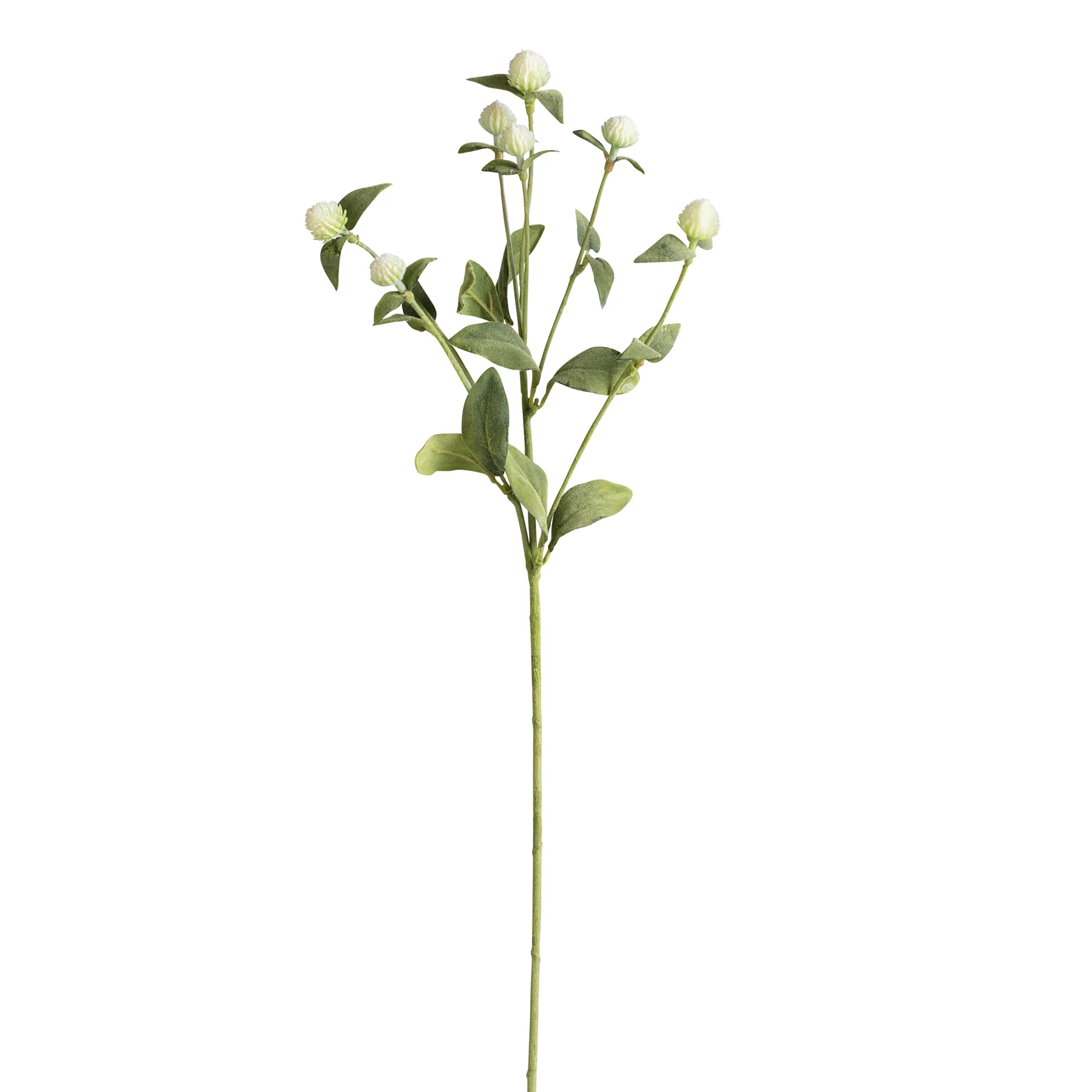 ๐ White Thistle 28" Faux Floral Spray