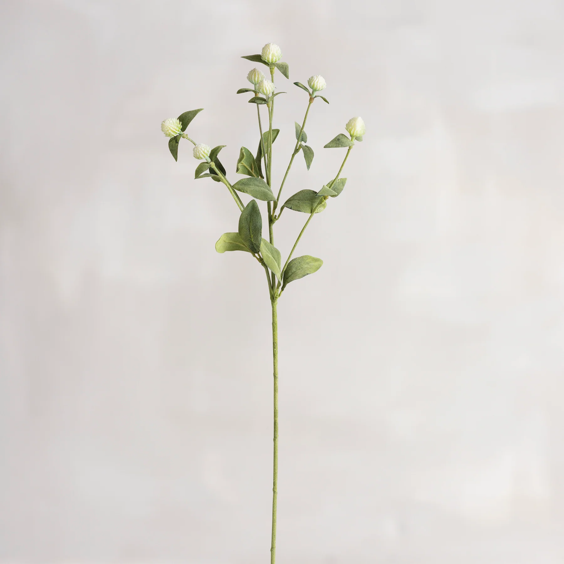 ๐ White Thistle 28" Faux Floral Spray - Image 2