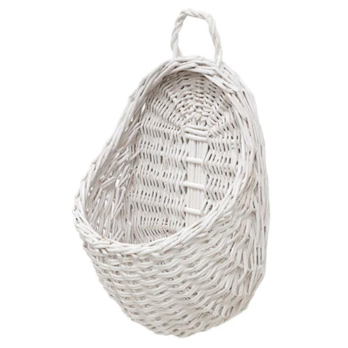 💙 White Willow 14" Wall Pocket Basket