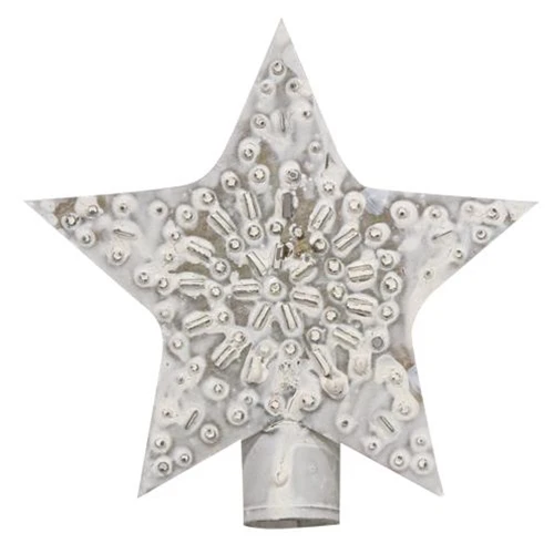 ๐ Whitewashed Star 5" Tree Topper