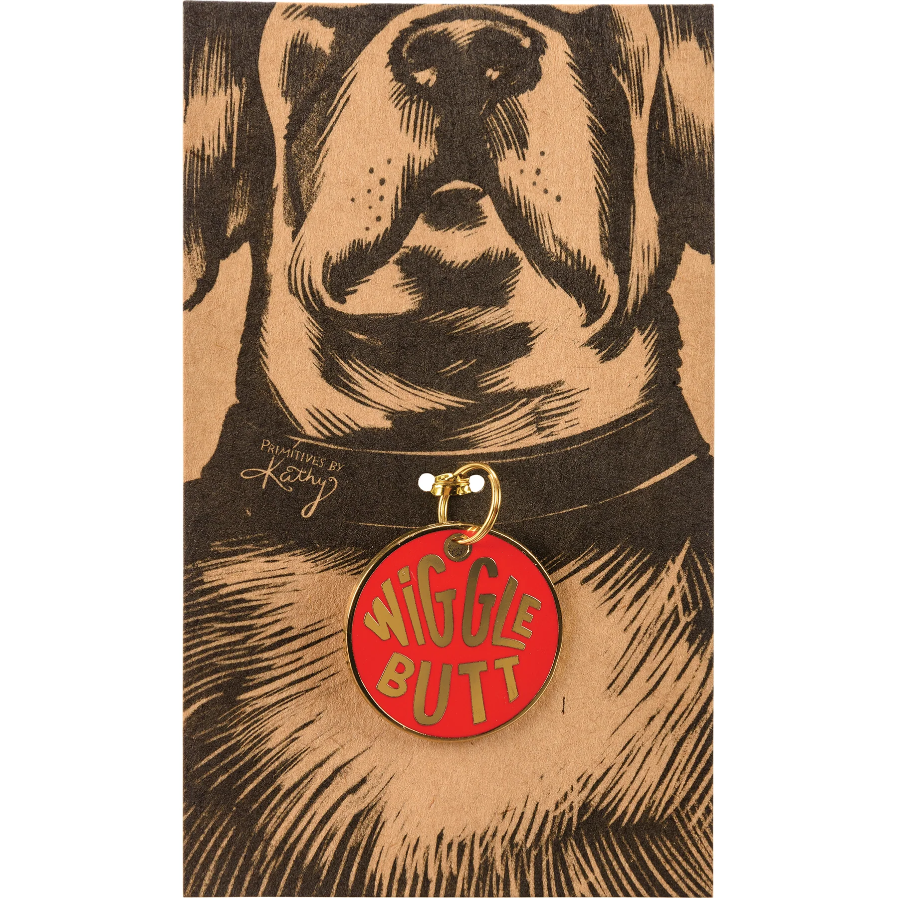 Wiggle Butt Enamel Dog Collar Charm - Image 3
