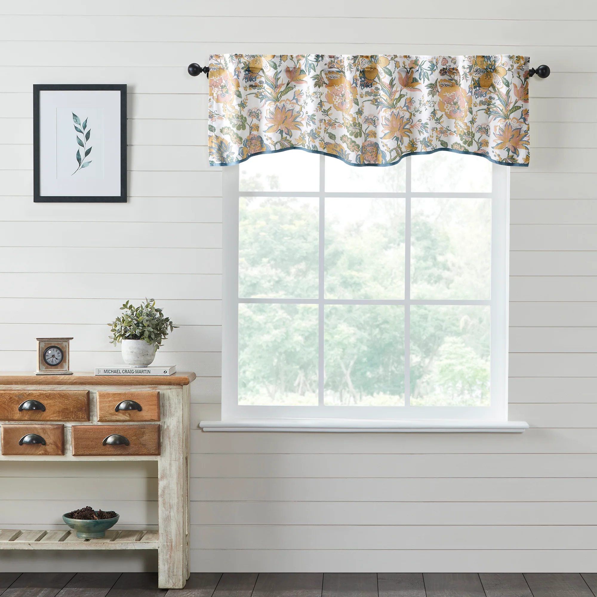 Wilder Floral Patterned Valance 18" x 72"