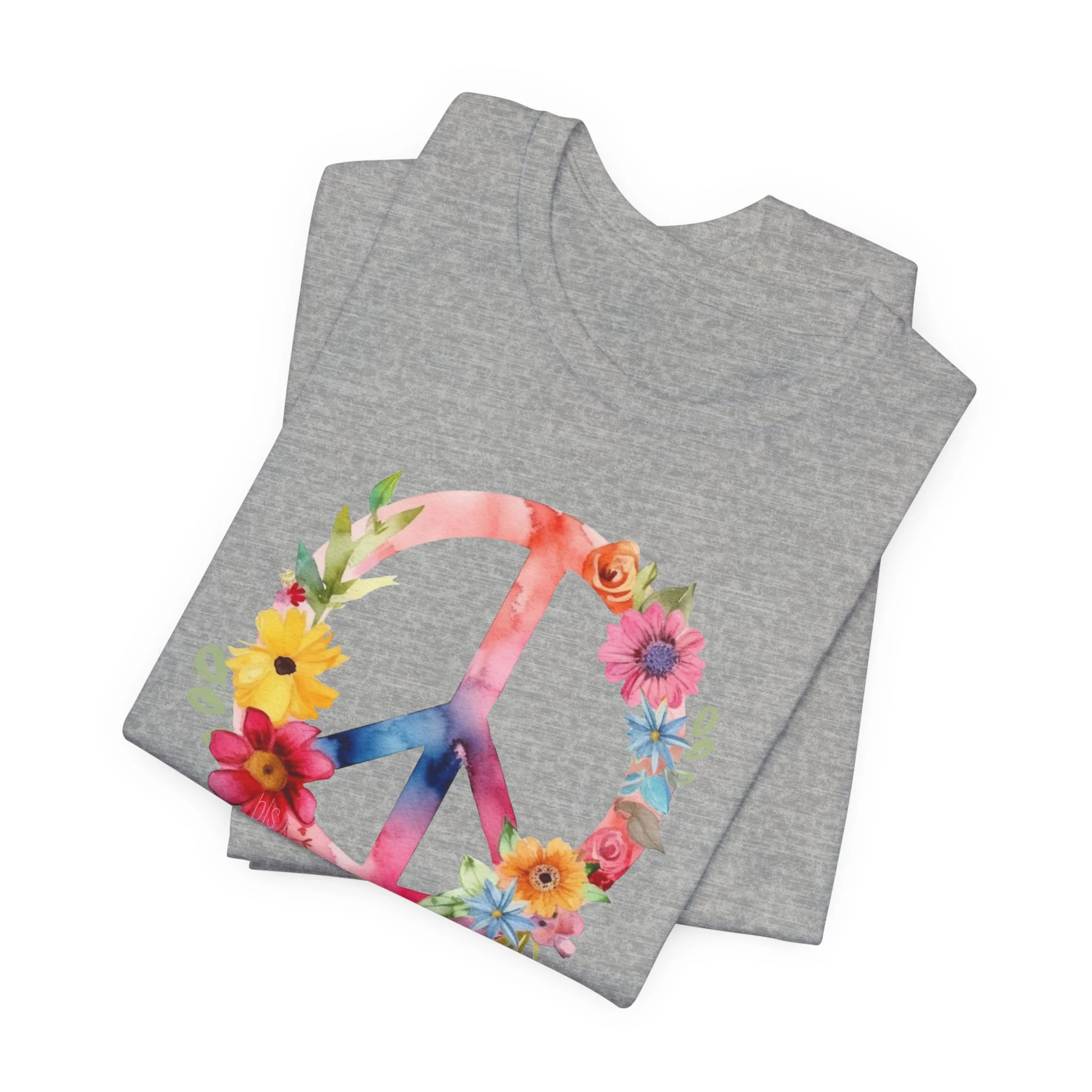 🔥 Wildflower Peace Sign Cozy T-Shirt - Image 3