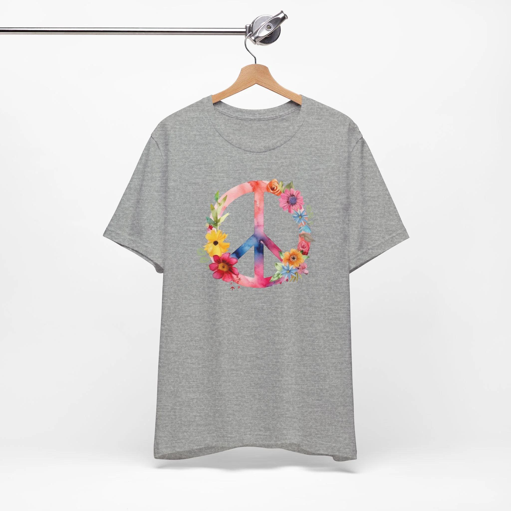 🔥 Wildflower Peace Sign Cozy T-Shirt - Image 4