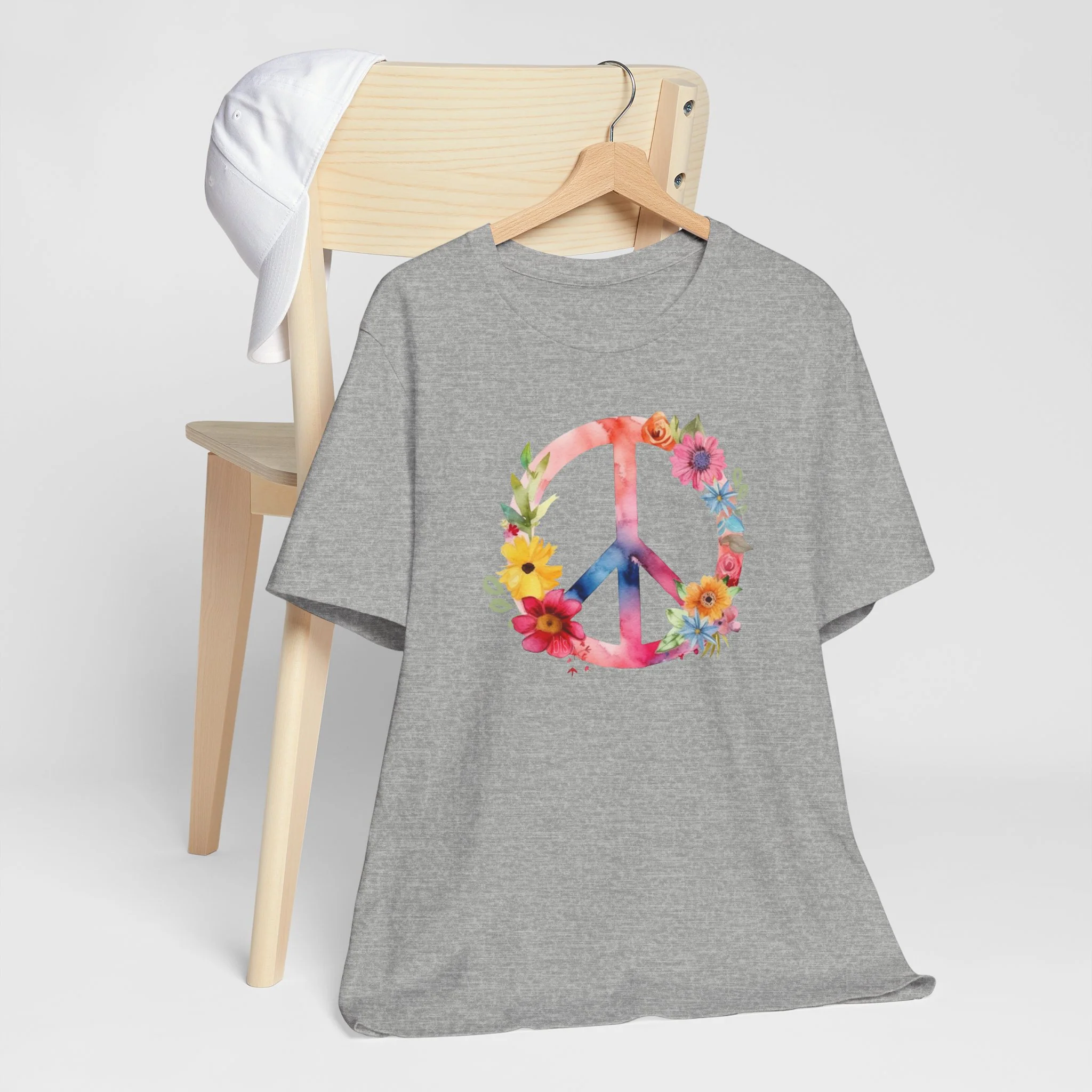 🔥 Wildflower Peace Sign Cozy T-Shirt - Image 5
