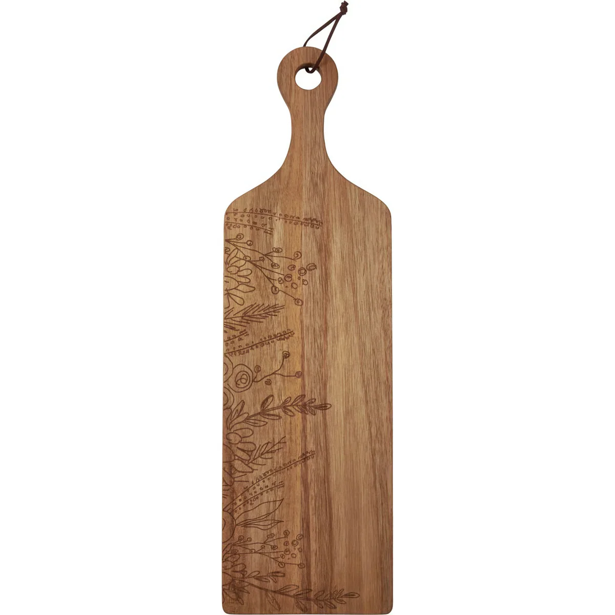 Wildflowers Wood Burned Cutting Board