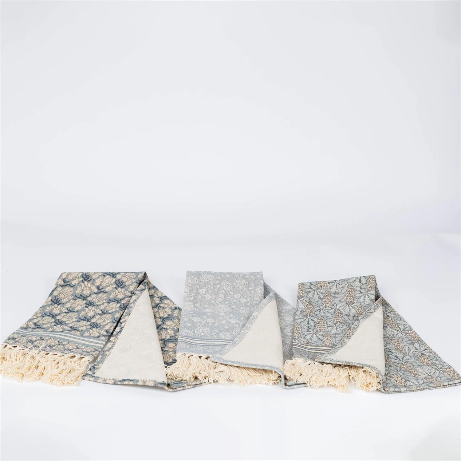 Windward Blue Print Tea Towels Set of 3 - Image 2