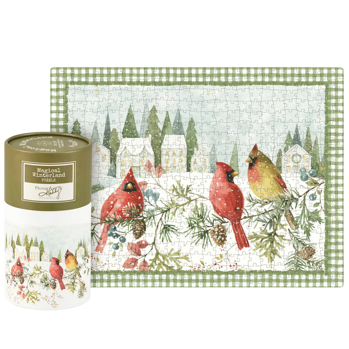 Winter Cardinal 500 pc Jigsaw Puzzle