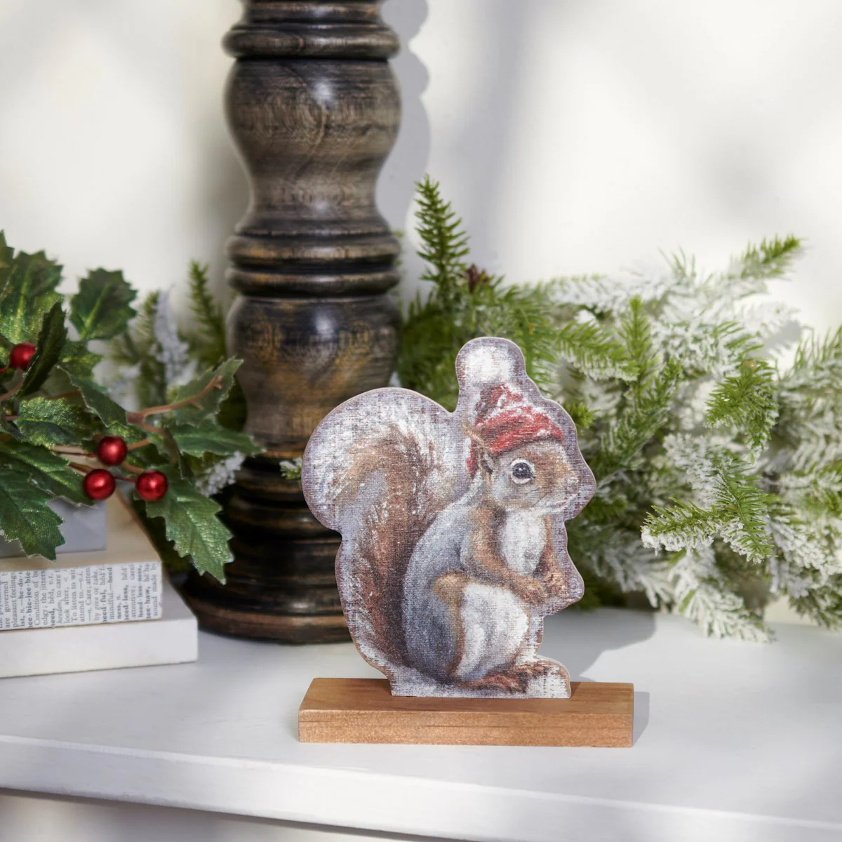 π Winter Squirrel Stand Up Sign - Image 2