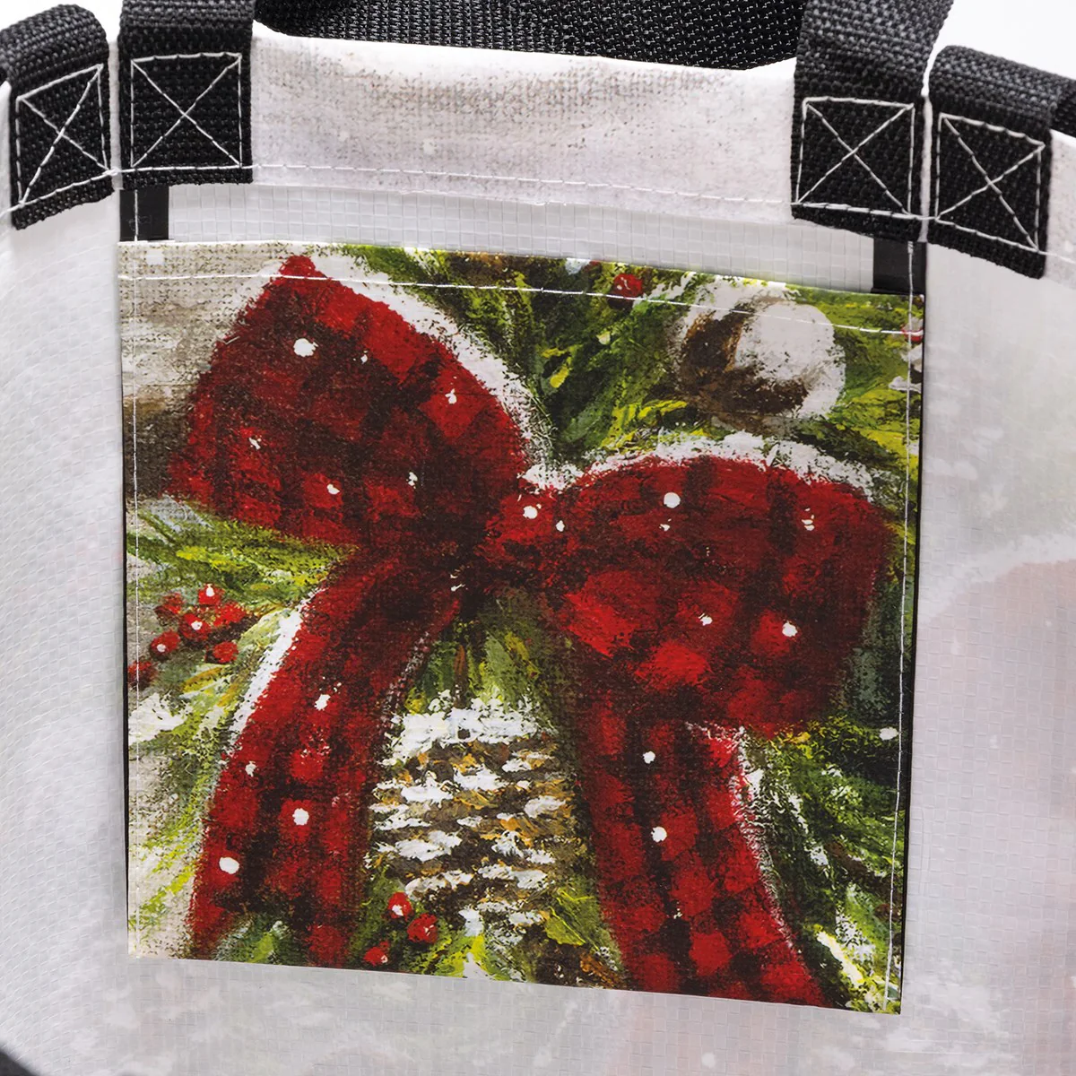 Winter Wreath Reusable Market Tote Bag - Image 4