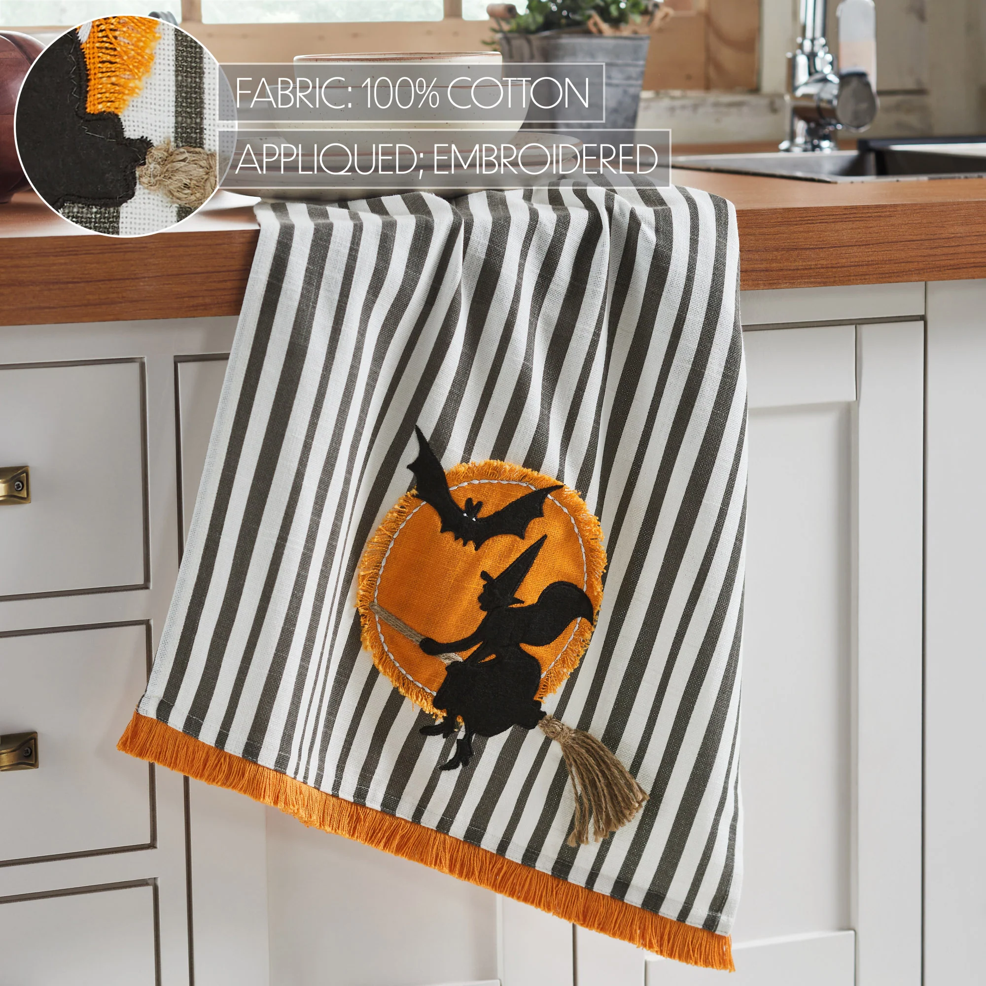 🧙♀️✨ 7 WITCHY DAYS DAY 1 Witching Hour Spooky Halloween Kitchen Dish Towel - Image 5
