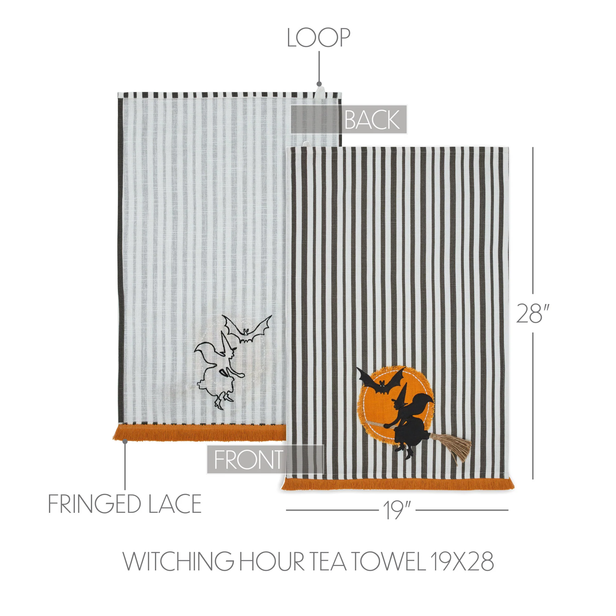 🧙♀️✨ 7 WITCHY DAYS DAY 1 Witching Hour Spooky Halloween Kitchen Dish Towel - Image 6
