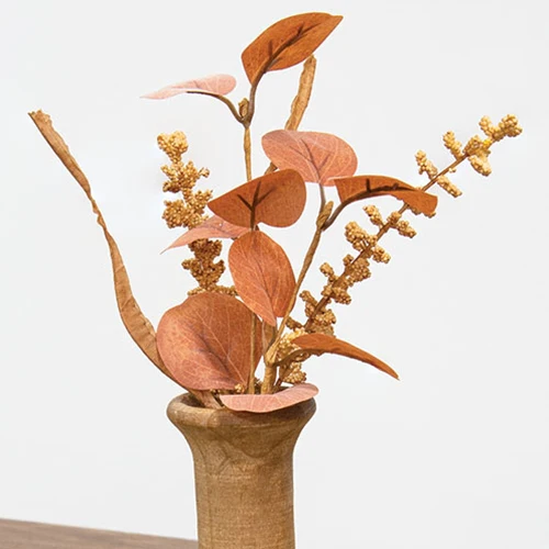 Woodbury Grass & Eucalyptus 9" Faux Floral Pick - Image 2