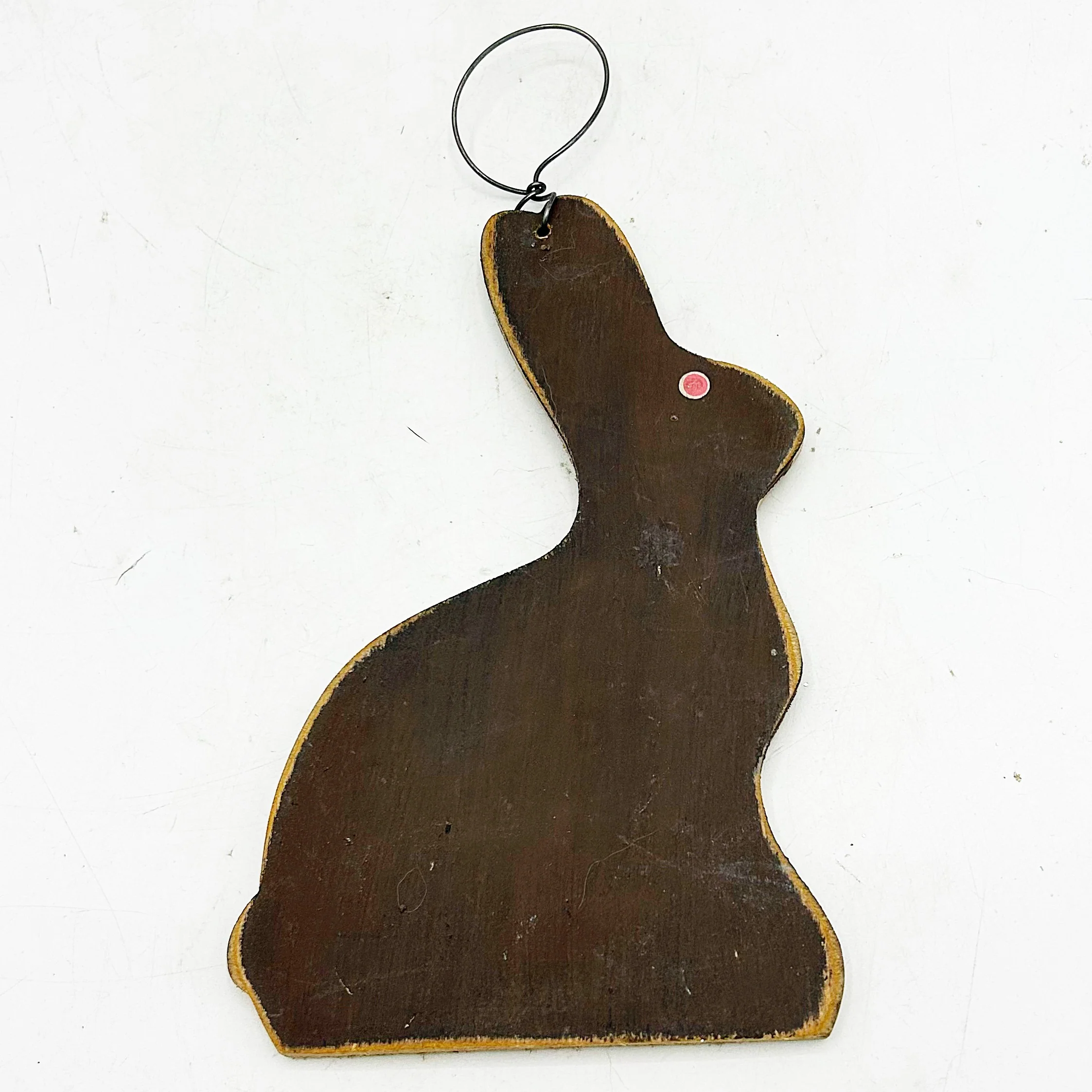 ๐ Wooden Chocolate-Look Bunny Ornament - Image 2