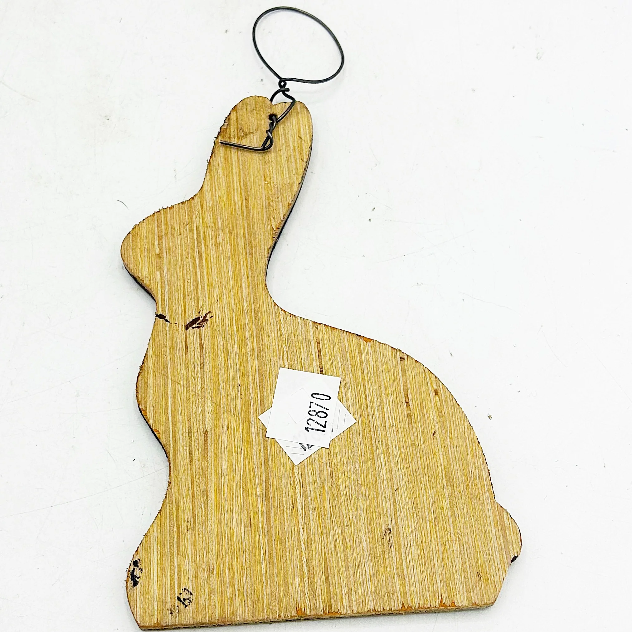 ๐ Wooden Chocolate-Look Bunny Ornament - Image 3