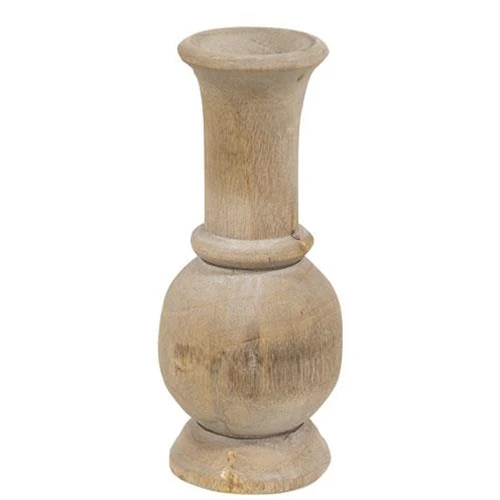 ๐ Wooden Tapered Vase 6.5" H
