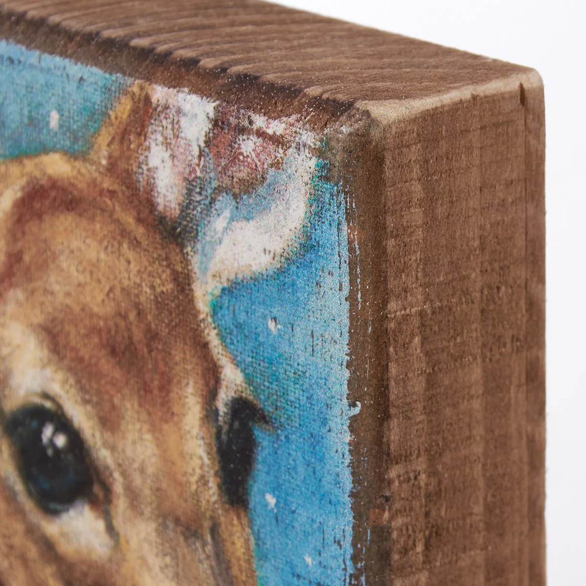 💙 Woodland Deer 4" Wooden Block Sign - Image 4