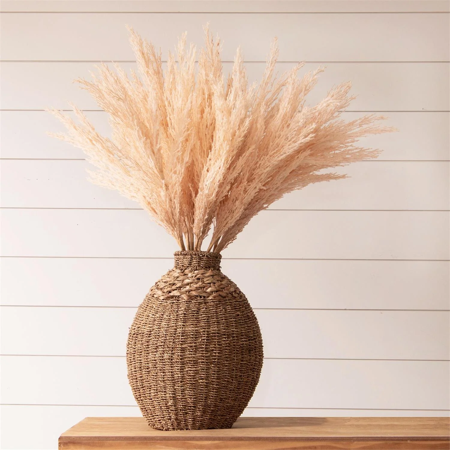 Woven Seagrass Vase 18" H - Image 2