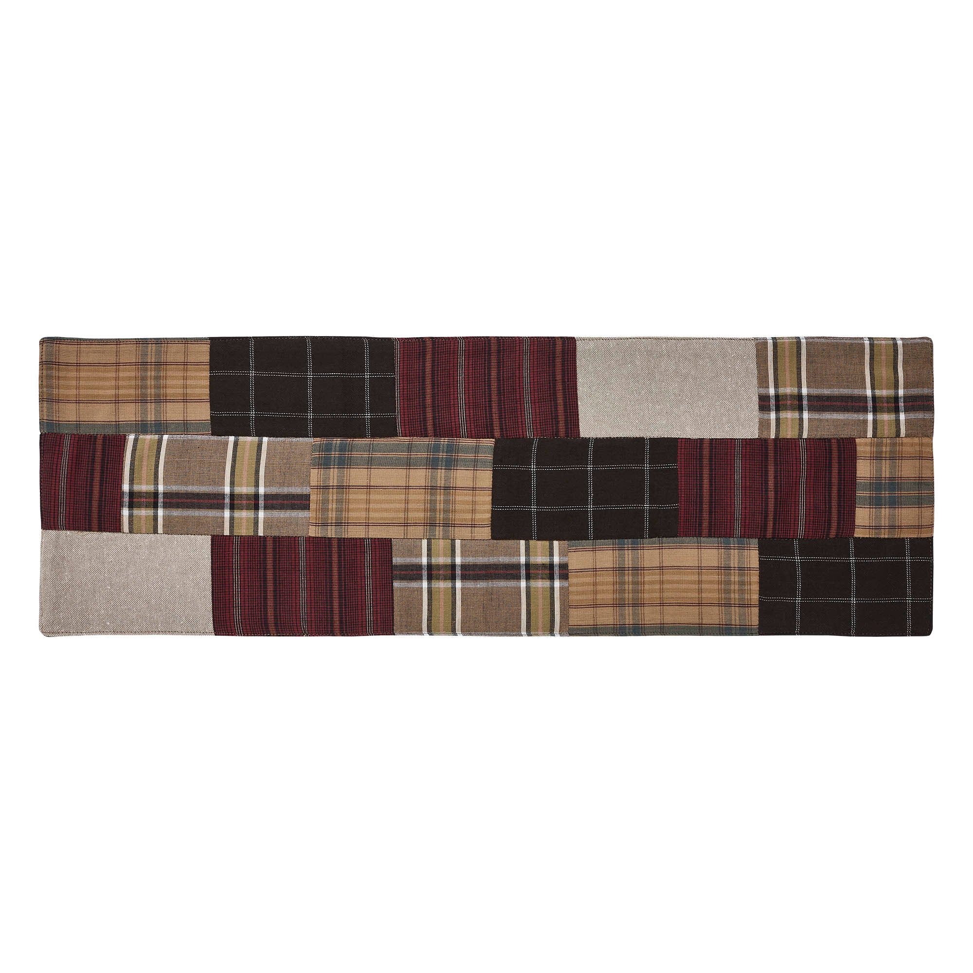 ๐ Wyatt Primitive Quilted 24" Table Runner - Image 3