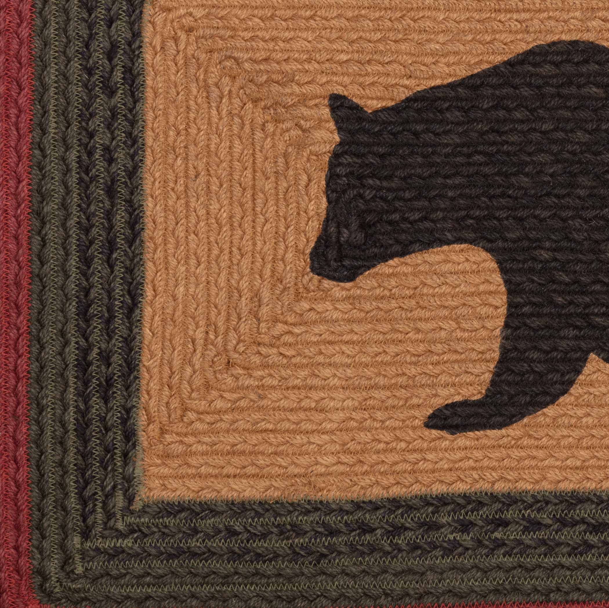 Wyatt Stenciled Bear Jute Rug Rectangle 20" x 30" - Image 5