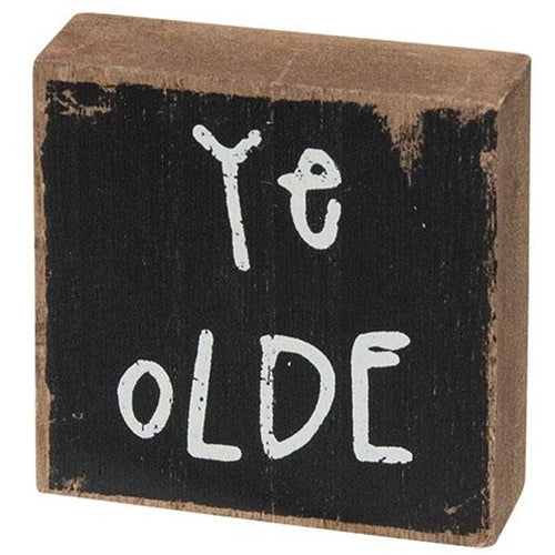 ๐ Ye Olde Outhouse Set of 3 Wooden Block Signs - Image 2
