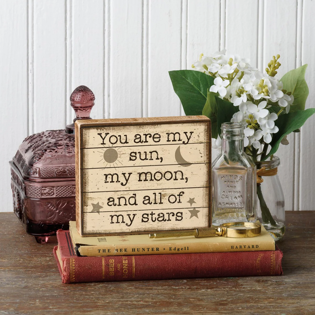 ๐ You Are My Sun My Moon And My Stars 4.25" H Small Block Sign - Image 2