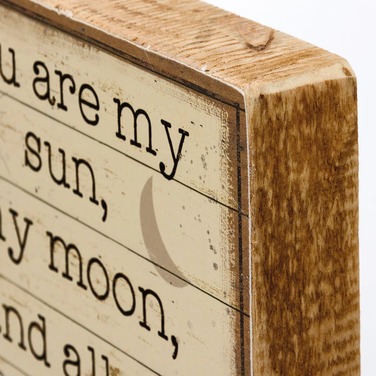 ๐ You Are My Sun My Moon And My Stars 4.25" H Small Block Sign - Image 4