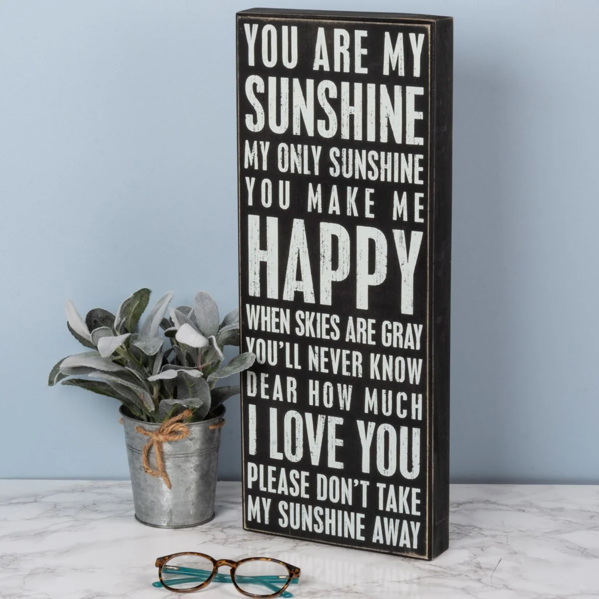 You Are My Sunshine 20" Box Sign - Image 2