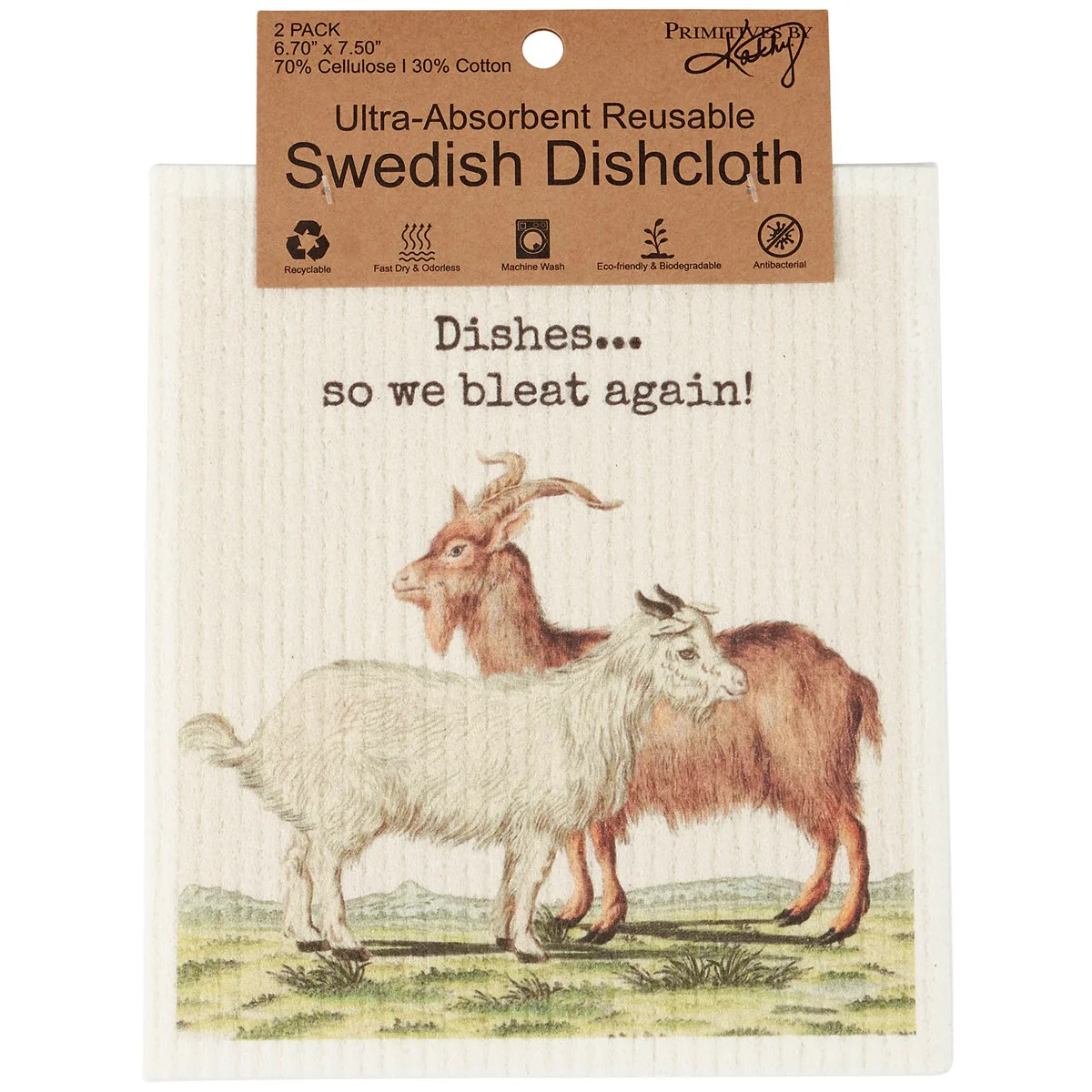 You Goat This Swedish Dishcloth Set - Image 3