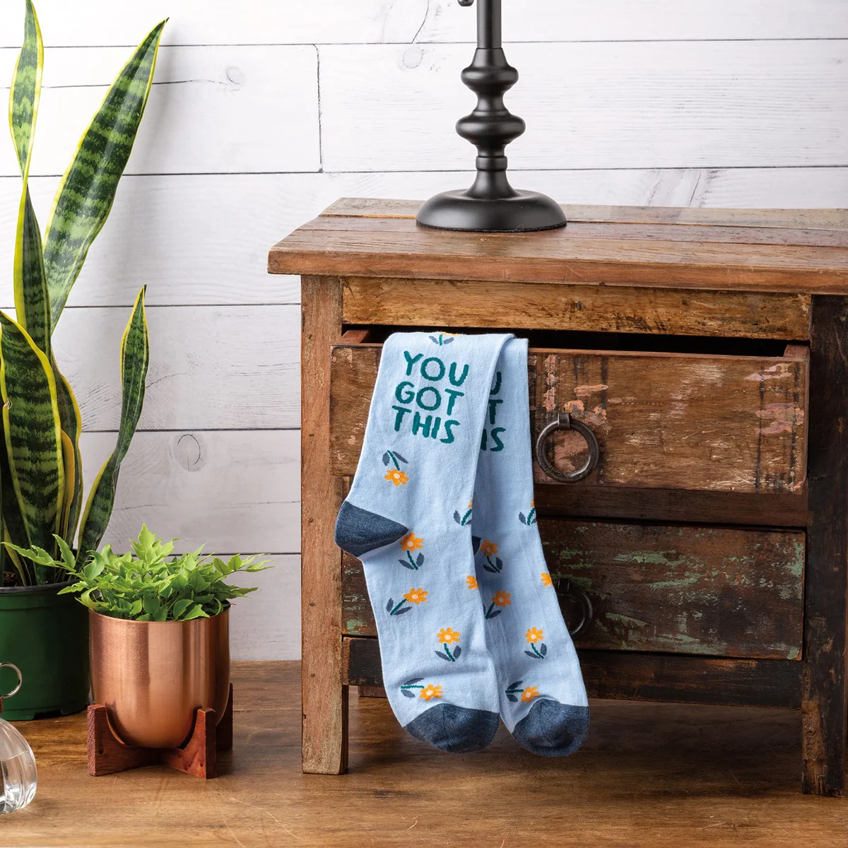 You Got This Fun Flower Novelty Socks - Image 2