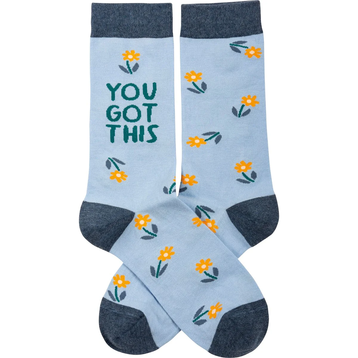 You Got This Fun Flower Novelty Socks - Image 3