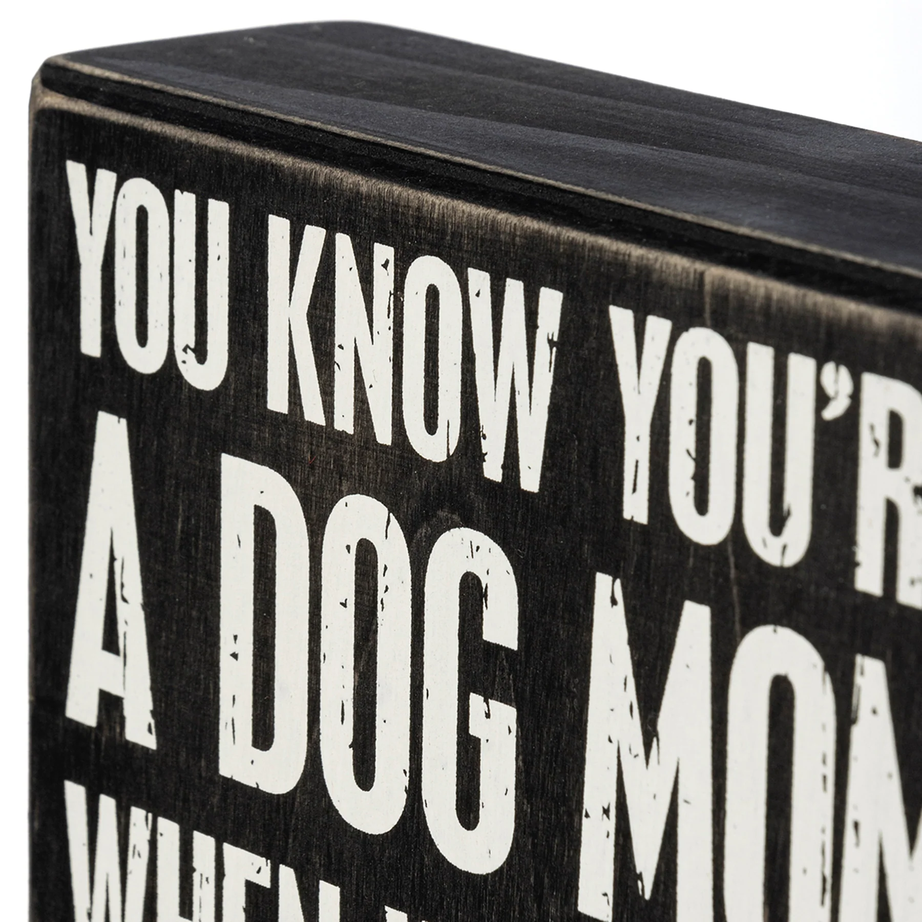 💙 You Know You're a Dog Mom Bathroom Escort Box Sign - Image 2